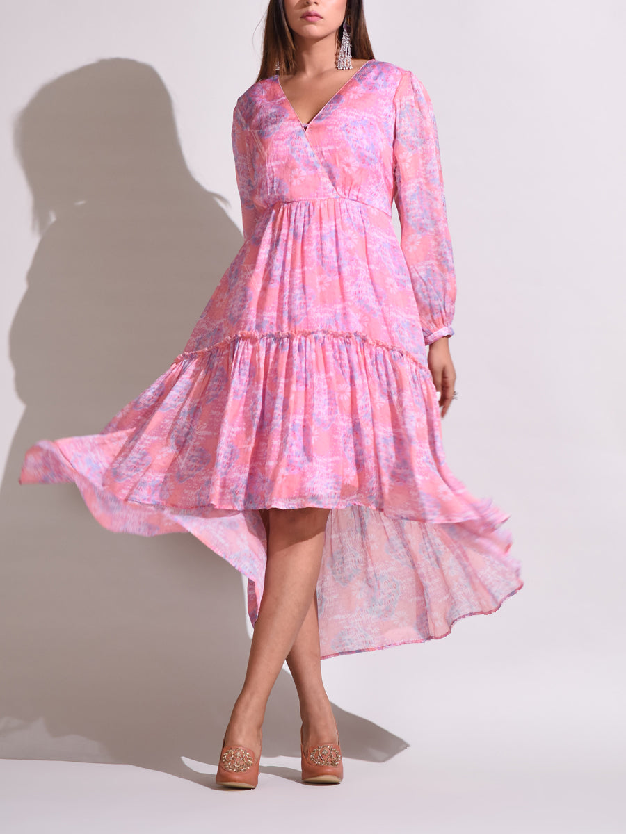 Pink Vasansi Silk Dress