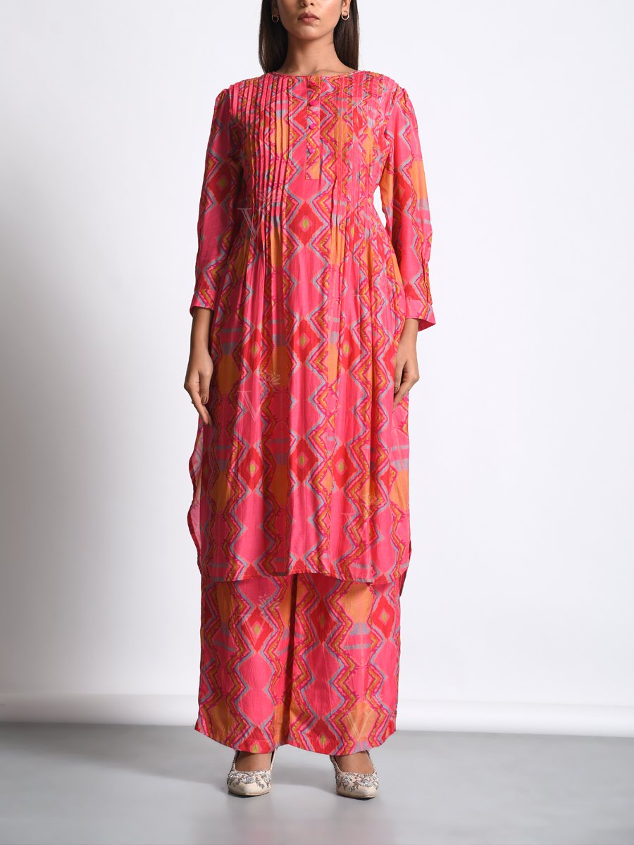 Kurta, Kurta set, Printed, Silk, Vasansi silk Traditional wear, Traditional outfit, Traditional, Light weight, MTO, DD28