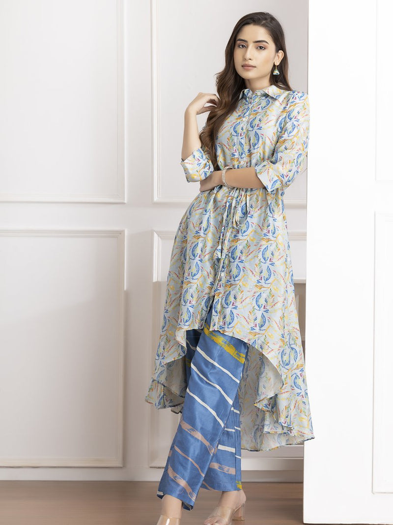Chanderi leheriya set