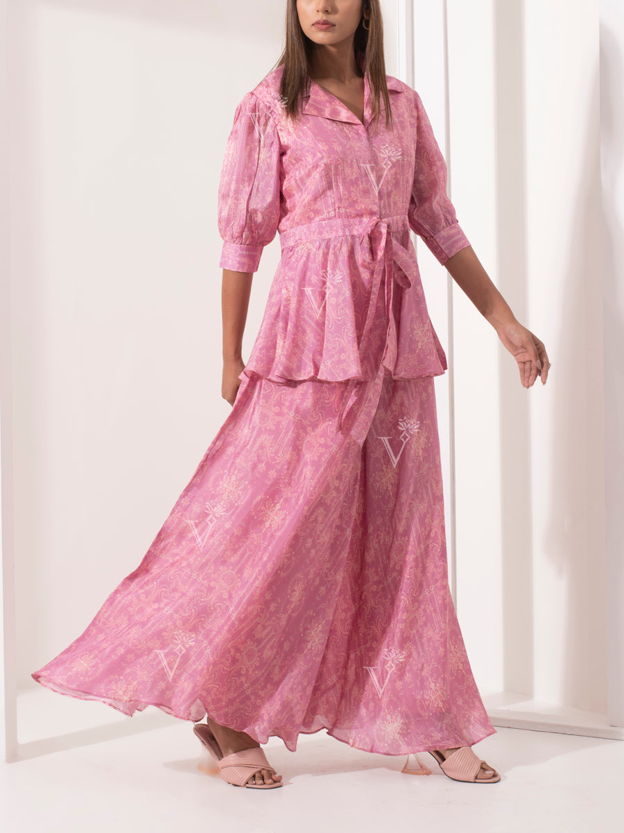 Persian Pink Palazzo Co-ord Set