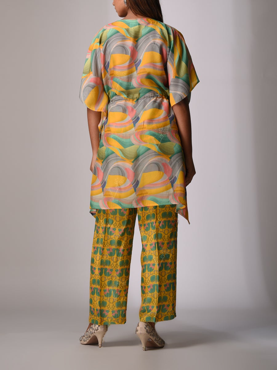 Mustard Bemberg - Silk Kaftan Set