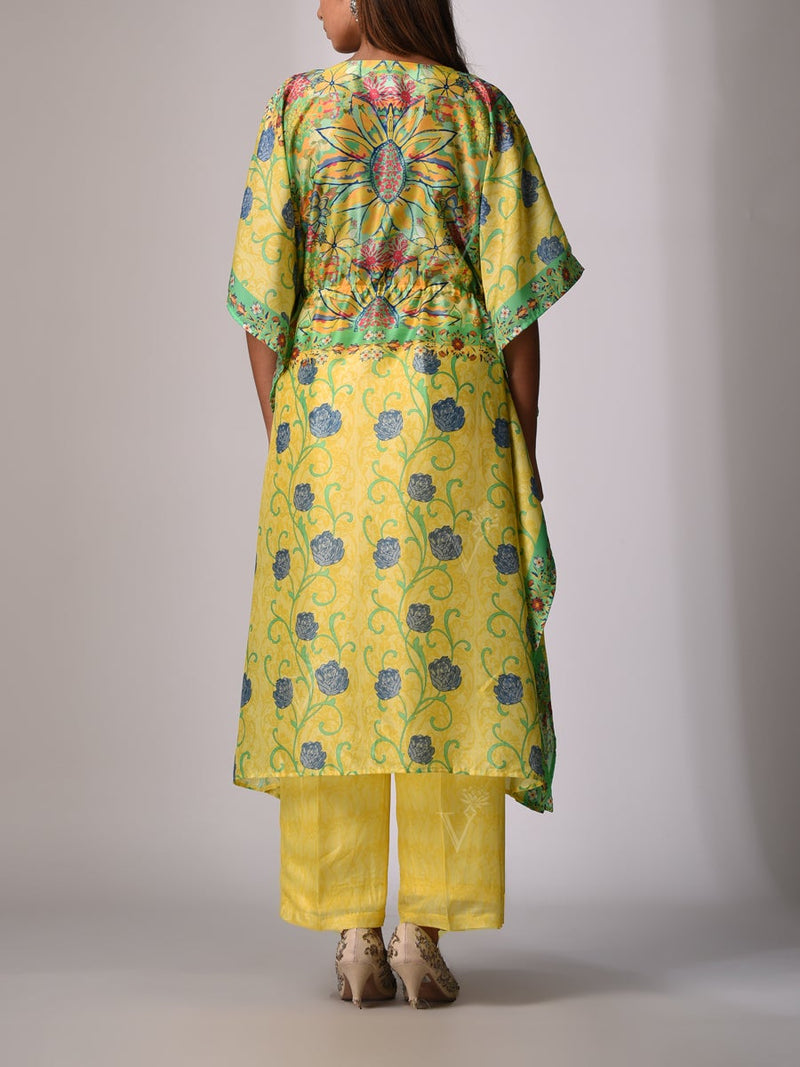 Yellow Bemberg - Silk Kaftan Set