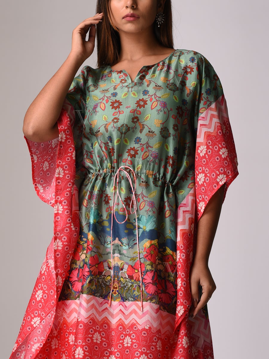 Pink Bemberg - Silk Kaftan Set