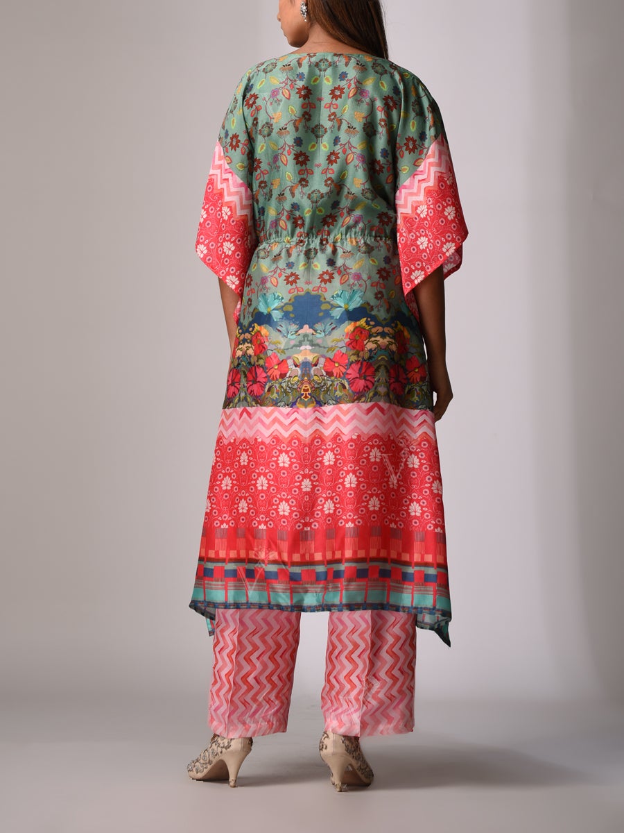 Pink Bemberg - Silk Kaftan Set