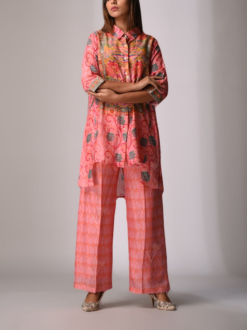 Pink Bemberg - Silk Co-ord Set