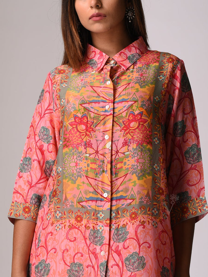 Pink Bemberg - Silk Co-ord Set